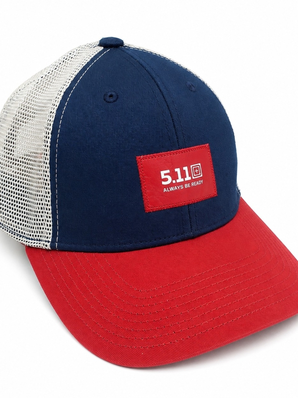 5.11 Tactical Trucker Hat Navy Red White Mesh Snapback